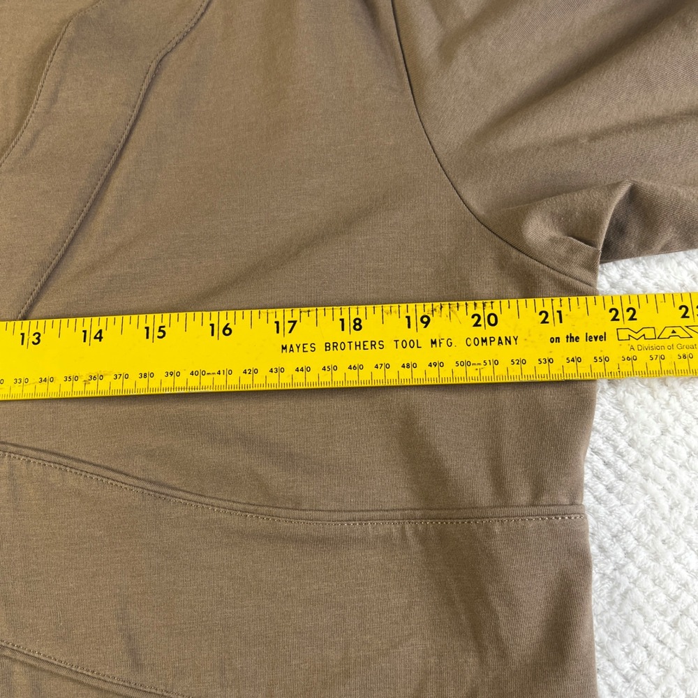 Acacia Willa P Women's Brown V Neck 3/4 Sleeve Dress‎ with Embroidered Trim XL - Picture 6 of 9